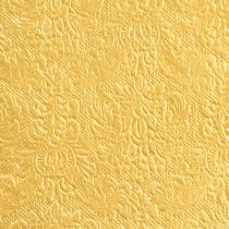 Produkt Serwetki złote z wytłoczonymi zdobieniami 33x33cm 15 szt