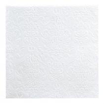 Serwetki Biała Dekoracja Stołu Tłoczony Wzór 33x33cm 15szt