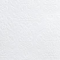 Produkt Serwetki Biała Dekoracja Stołu Tłoczony Wzór 33x33cm 15szt