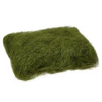 Naturalne włókno sizalowe zielone mech do zdobienia 500g