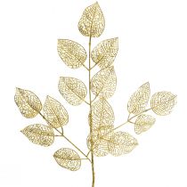 Produkt Liście szkieletu Sztuczne liście wierzby Złota gałązka Deco 63cm