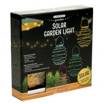 Produkt Solarna lampa ogrodowa zielona 22cm z 25LEDs ciepła biel