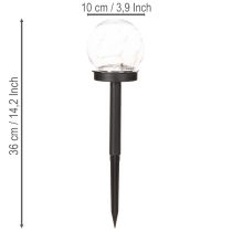 Produkt Lampa ogrodowa, kula świetlna z grotem do wbijania w ziemię, do oświetlenia zewnętrznego, 36 cm, 4 sztuki
