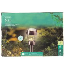 Produkt Solarne lampy ogrodowe kula z grotem 36 cm, zestaw 4 sztuk