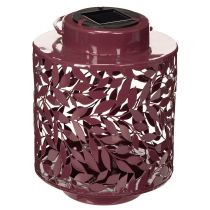 Produkt Latarnia z motywem liści, zasilana energią słoneczną, do nastrojowego oświetlenia zewnętrznego, 25 cm