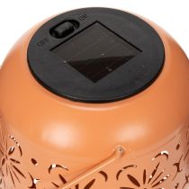 Produkt Lampion solarny z kwiatowym wzorem na romantyczne wieczory w ogrodzie, 26 cm