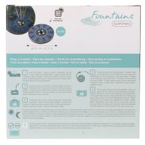 Produkt Pompa solarna do oczek wodnych, pływająca dekoracyjna fontanna z diodami LED, 16 cm