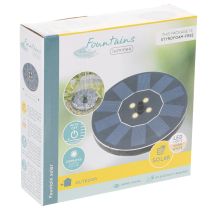 Produkt Pompa solarna do oczek wodnych, pływająca dekoracyjna fontanna z diodami LED, 16 cm