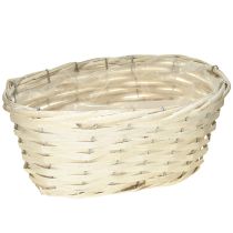 Produkt Koszyk wiklinowy na chipsy, bielony, naturalny, 29×18×14cm