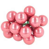 Produkt Bombki choinkowe na drucie, zestaw mini błyszczących, lustrzanych jagód, 20 mm, 140 sztuk