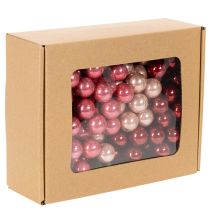 Produkt Bombki choinkowe na drucie, zestaw mini błyszczących, lustrzanych jagód, 20 mm, 140 sztuk