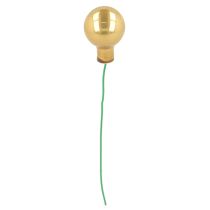 Produkt Miniaturowe bombki świąteczne na drucie, lustrzane jagody, błyszczące, 20 mm, 140 sztuk