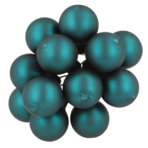 Produkt Miniaturowe bombki świąteczne w połyskującym matowym miksie z lustrzanymi jagodami, 20 mm, 140 sztuk