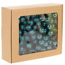 Produkt Miniaturowe bombki świąteczne w połyskującym matowym miksie z lustrzanymi jagodami, 20 mm, 140 sztuk