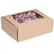 Produkt Lustrzane Jagody Morelowe Różowe Kulki Szklane Drut Ø20mm 140 szt