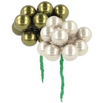 Produkt Bombki choinkowe Mirror Berries Green Silver Ø20mm 140 szt.
