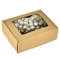 Produkt Bombki choinkowe Mirror Berries Green Silver Ø20mm 140 szt.