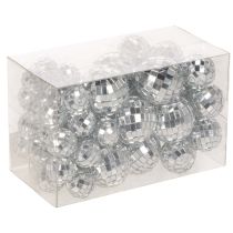 Produkt Kule lustrzane dekoracyjne, element dekoracji imprezowej, srebrne, 2-4 cm, 50 sztuk