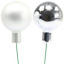 Produkt Lustrzane jagody srebrne mix Ø40mm 32 szt