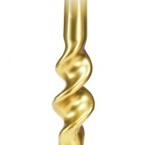Produkt Świece skręcane Świece spiralne z białego złota Ø2cm W30cm 2szt