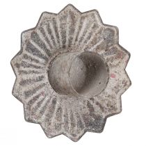 Produkt Świecznik stożkowy do naklejenia antyczny szary 7×8,5cm 4szt