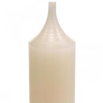 Produkt Świeca w sztyfcie biała kremowa dekoracja na świecę 120mm/Ř21mm 6 szt