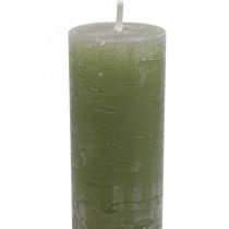 Produkt Świece jednobarwne oliwkowe świece w sztyfcie 34×240mm 4 szt