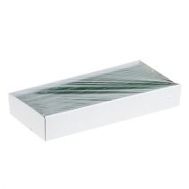 Produkt Świeca stożkowa ciemnozielona jednokolorowa 34 x 240mm 4 szt