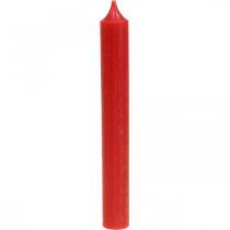 Świece prętowe świece czerwone ozdoba na świece bożonarodzeniowe Ø21/170mm 6szt