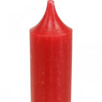 Produkt Świece stożkowe krótkie czerwone dekoracje świąteczne Ø21/110mm 6 szt.