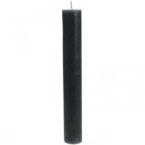 Produkt Świece stożkowe świece antracytowe w jednolitym kolorze 34×240mm 4 szt