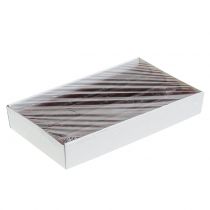 Produkt Świece stożkowe w jednolitym kolorze, bordowe, 34 mm x 300 mm, 4 sztuki
