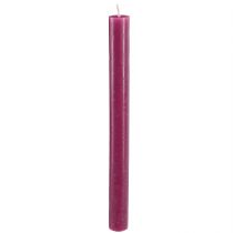 Produkt Świece stożkowe, świece jednokolorowe Berry 21×240mm 12 szt
