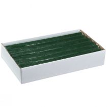 Produkt Świece stożkowe w jednolitym kolorze, ciemnozielone, 22×240 mm, 12 sztuk