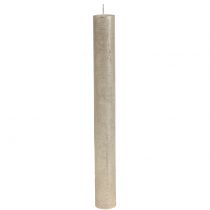 Produkt Świece stożkowe jednokolorowe szampańskie 34mm x 300mm 4 szt