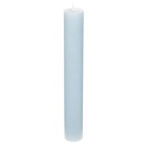 Produkt Świeca stożkowa niebieska do świeczników i dekoracji stołu, 34x240mm, 4 sztuki