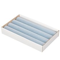 Produkt Świeca stożkowa niebieska do świeczników i dekoracji stołu, 34x240mm, 4 sztuki