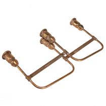 Produkt Zabytkowy świecznik w sztyfcie na 4 świece złoty 18×18cm W16,5cm