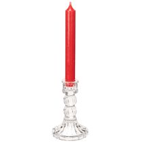 Produkt Przezroczysty świecznik, klasyczny design, dekoracja stołu, 12 cm, 2 sztuki
