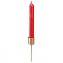 Produkt Świecznik sztyftowy matowy złoty świecznik do zatykania 11cm 16 sztuk