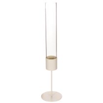 Produkt Nowoczesny szklany świecznik cylindryczny o średnicy 45 cm