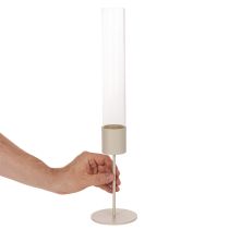 Produkt Nowoczesny szklany świecznik cylindryczny o średnicy 45 cm