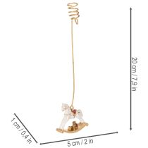Produkt Świecznik choinkowy bujany konik 20cm 3szt