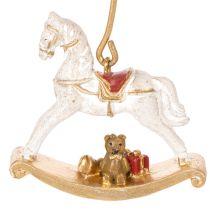 Produkt Świecznik choinkowy bujany konik 20cm 3szt