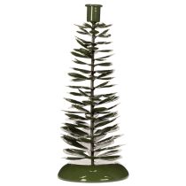 Produkt Świecznik choinkowy zielony metalowy ozdoba 28cm