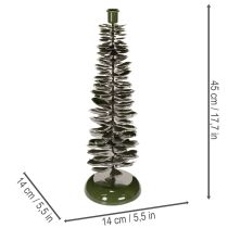 Produkt Świecznik w kształcie choinki, metal zielony, 45 cm