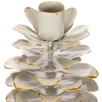 Produkt Świecznik w kształcie szyszki na świece stożkowe, 17 cm