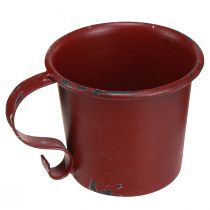 Produkt Świecznik stożkowy vintage kubek metalowy wino czerwony Ø7cm W6cm 2szt