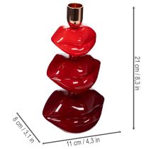 Produkt Świecznik Glossy Lip, nowoczesny design, 21 cm