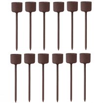 Produkt Świecznik w sztyfcie do zaślepienia rdzawy brąz Ø22mm W10,5cm 12 szt